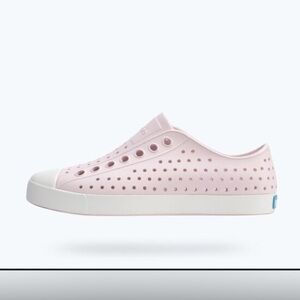 Native Shoes Pink and White Perforated Sneakers